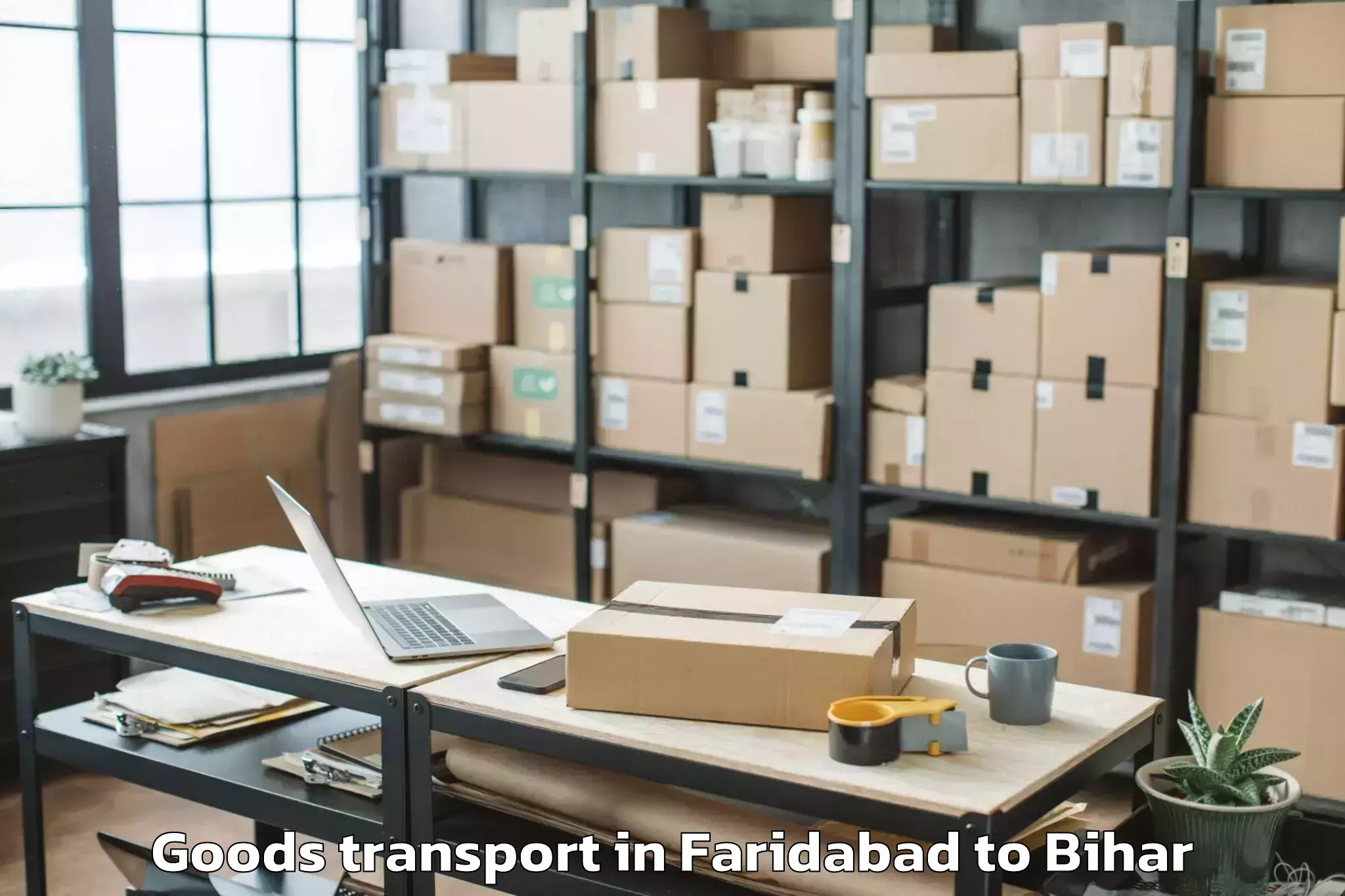 Affordable Faridabad to Maheshkhunt Goods Transport